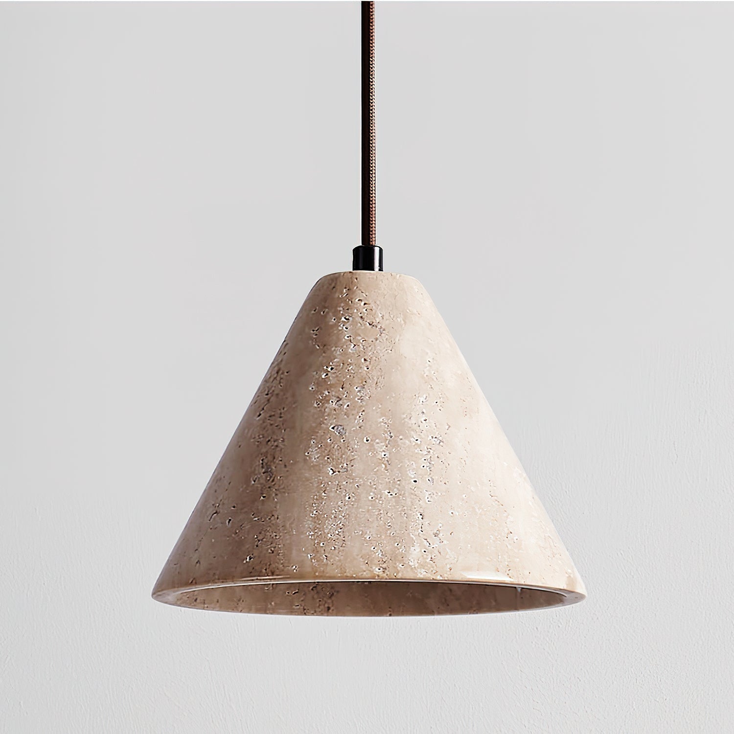 Cezoriel Conical Travertine Pendant Light - Neutralighting