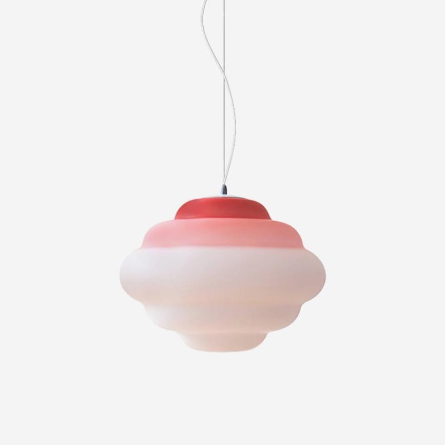 Eurvenara Premium Nordic Art Cloudy Glas Pendelleuchte-Letslighting