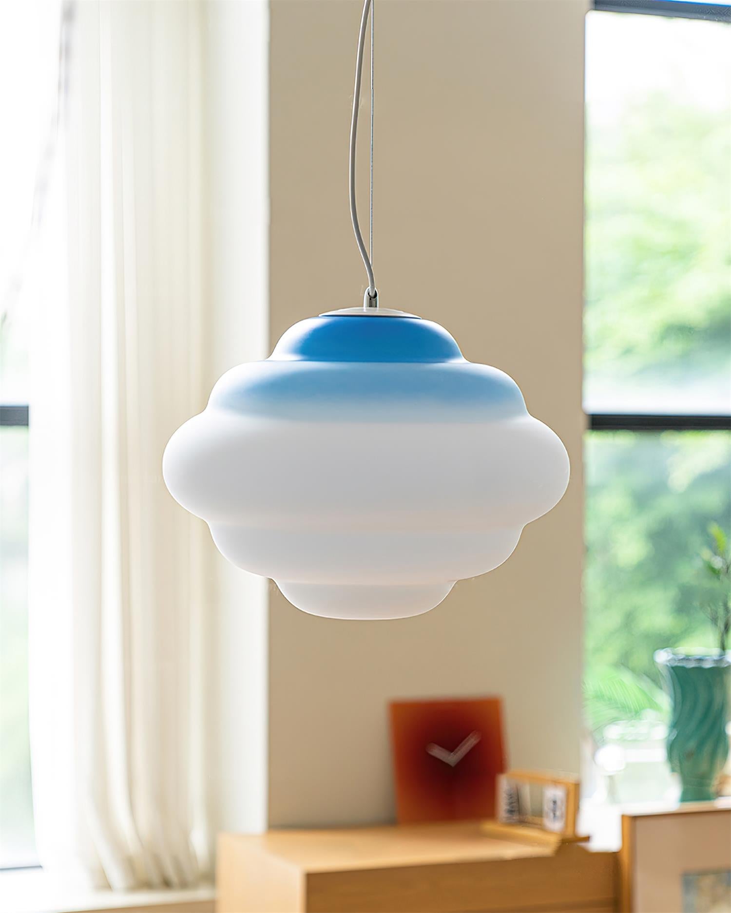 Eurvenara Premium Nordic Art Cloudy Glas Pendelleuchte-Letslighting