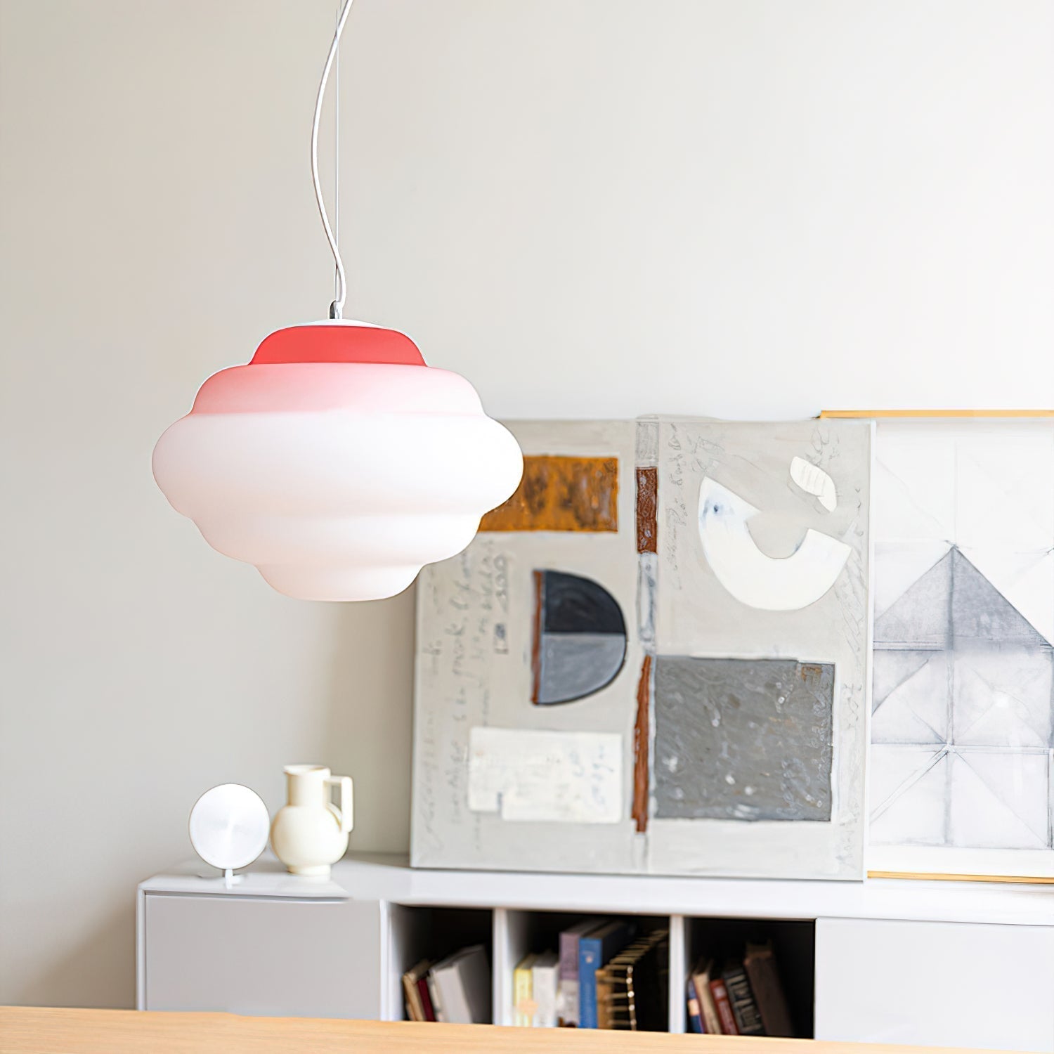 Eurvenara Premium Nordic Art Cloudy Glas Pendelleuchte-Letslighting