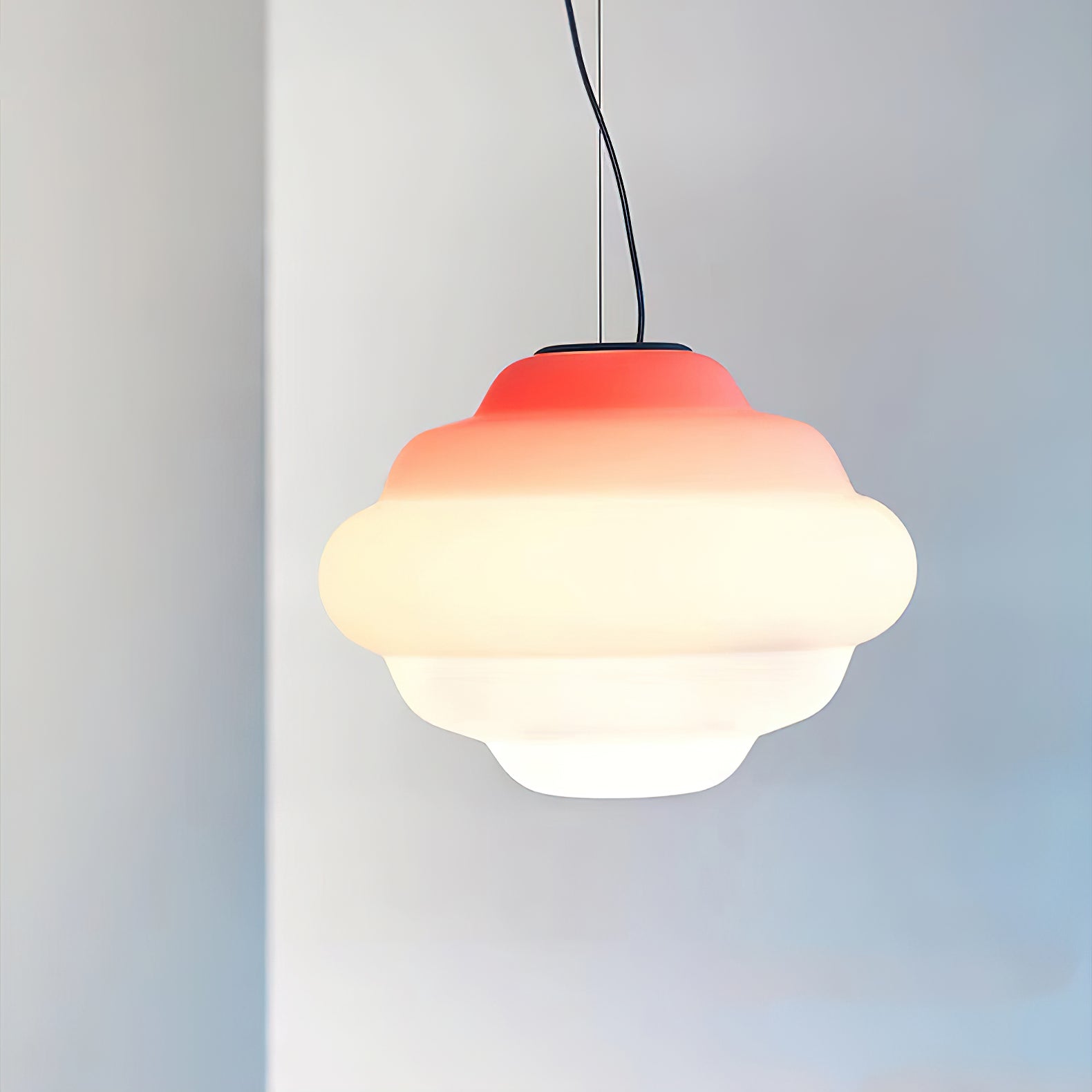 Eurvenara Premium Nordic Art Cloudy Glas Pendelleuchte-Letslighting