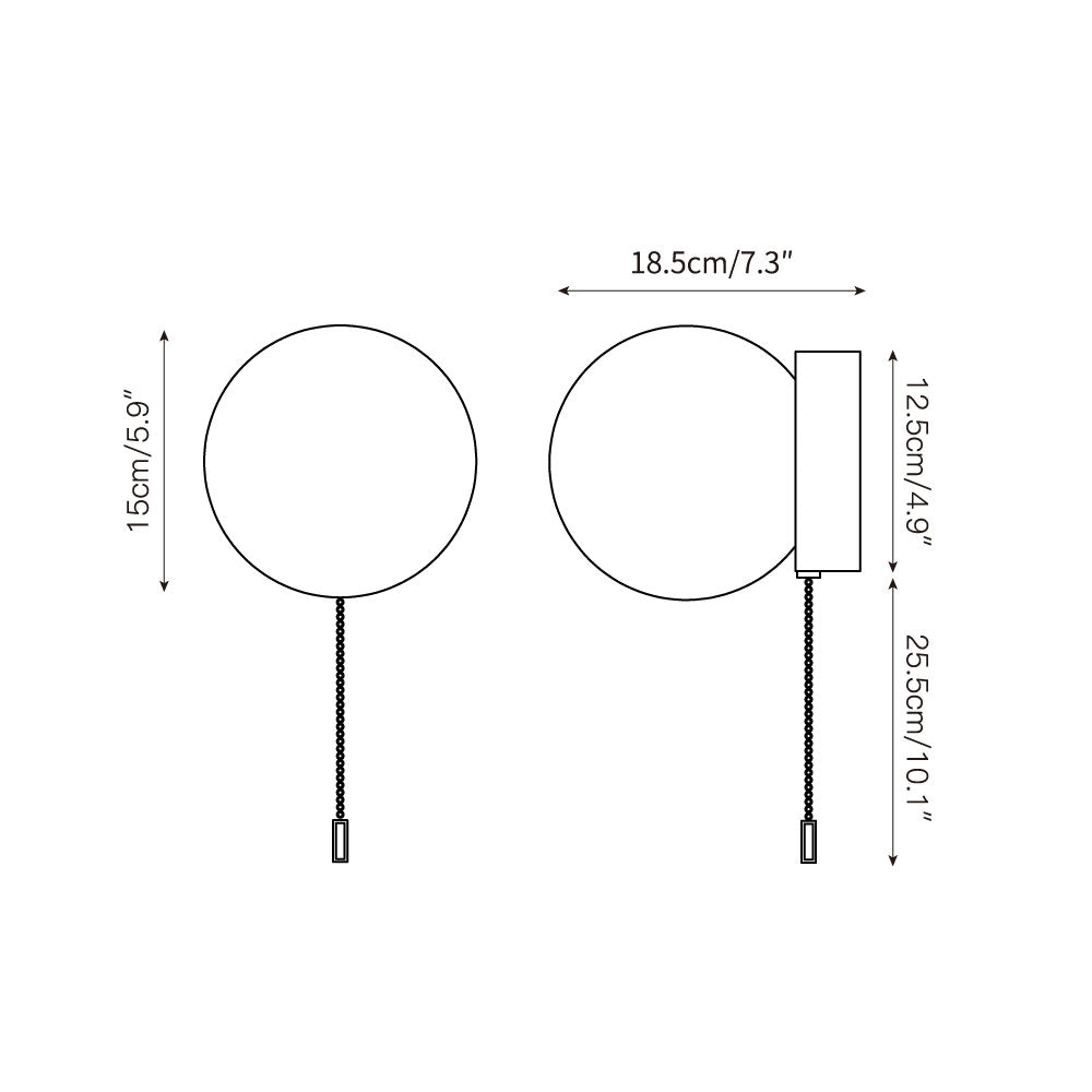 Aurlirira Wandleuchte Glas Modern Minimalistisch-Letslighting