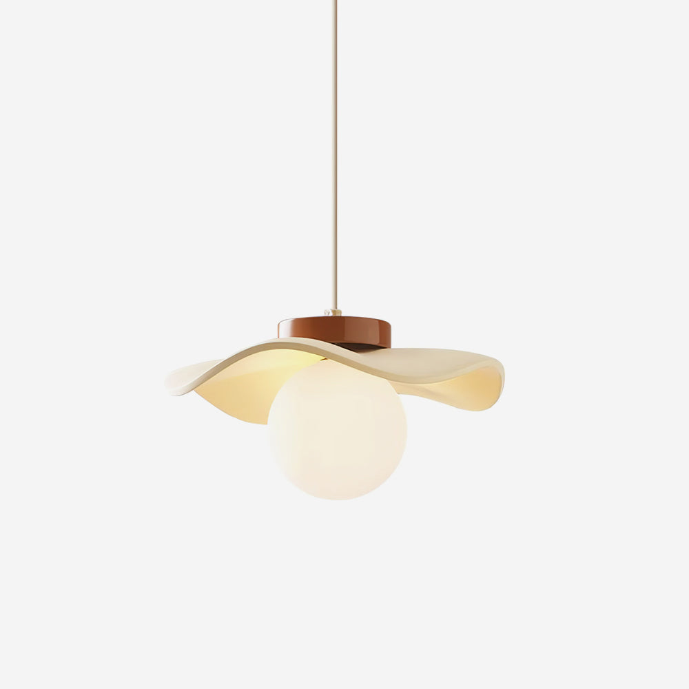 Pendelleuchte Glas Schirm Skulptural Minimalistisch-Letslighting