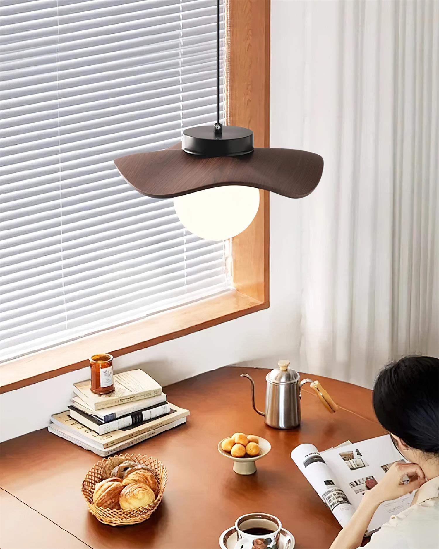 Pendelleuchte Glas Schirm Skulptural Minimalistisch-Letslighting