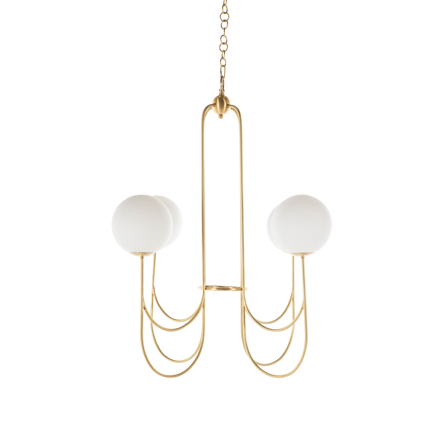 Mjolkuvyi Vintage Glas-Kronleuchter-Letslighting