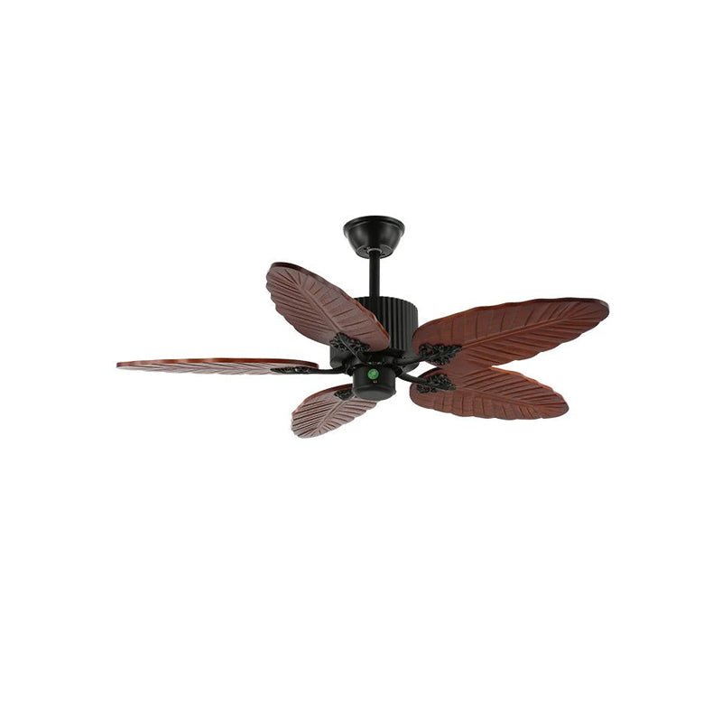 Alistair Deckenventilatorleuchte mit Holzflügeln