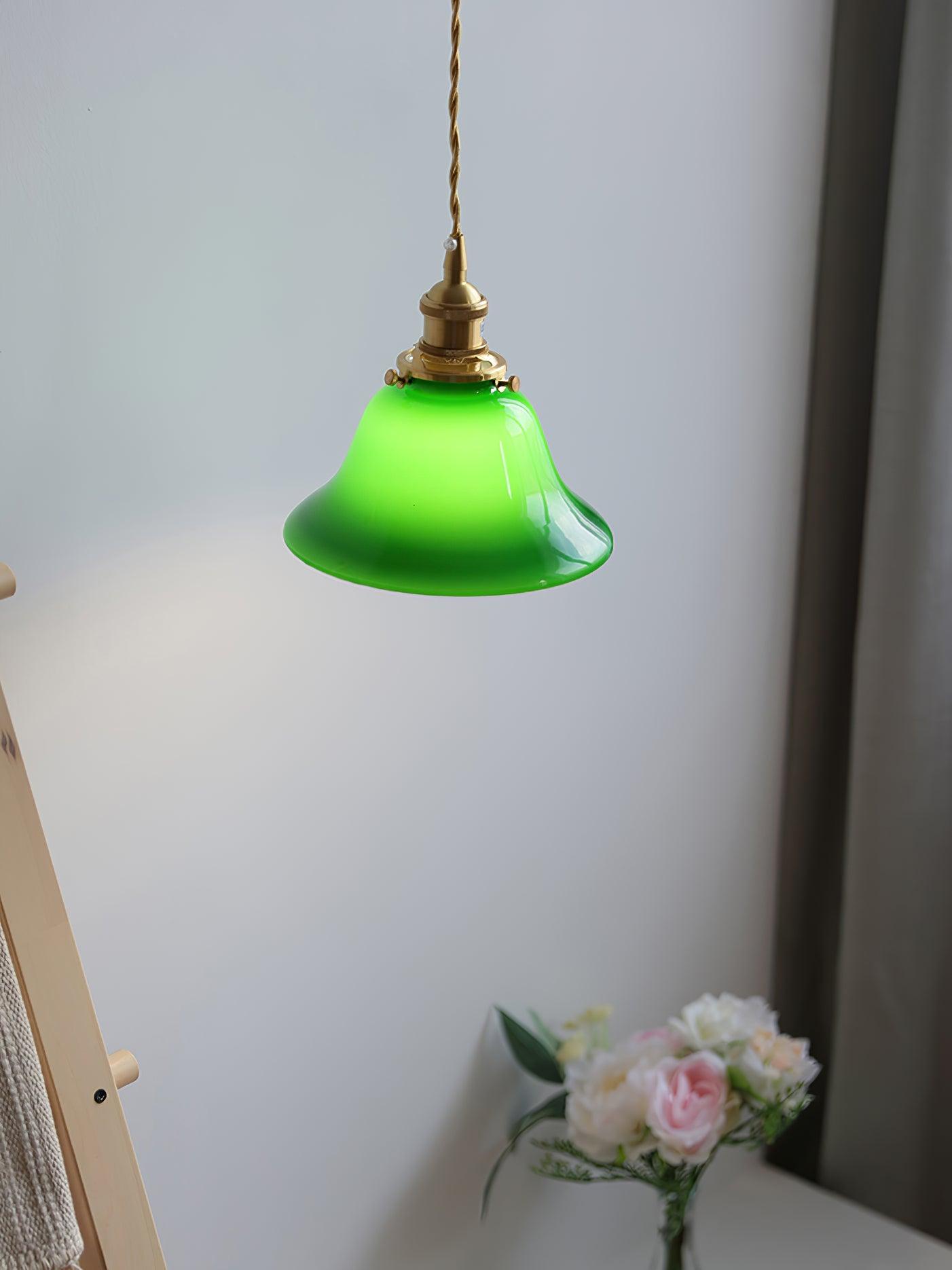 Green Bell Pendant Light - Blowlighting