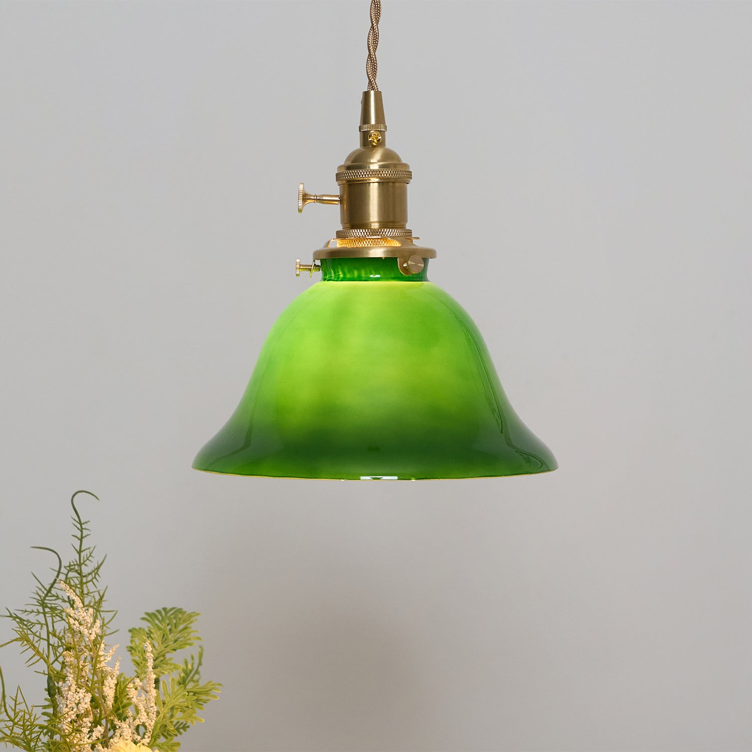 Green Bell Pendant Light - Blowlighting