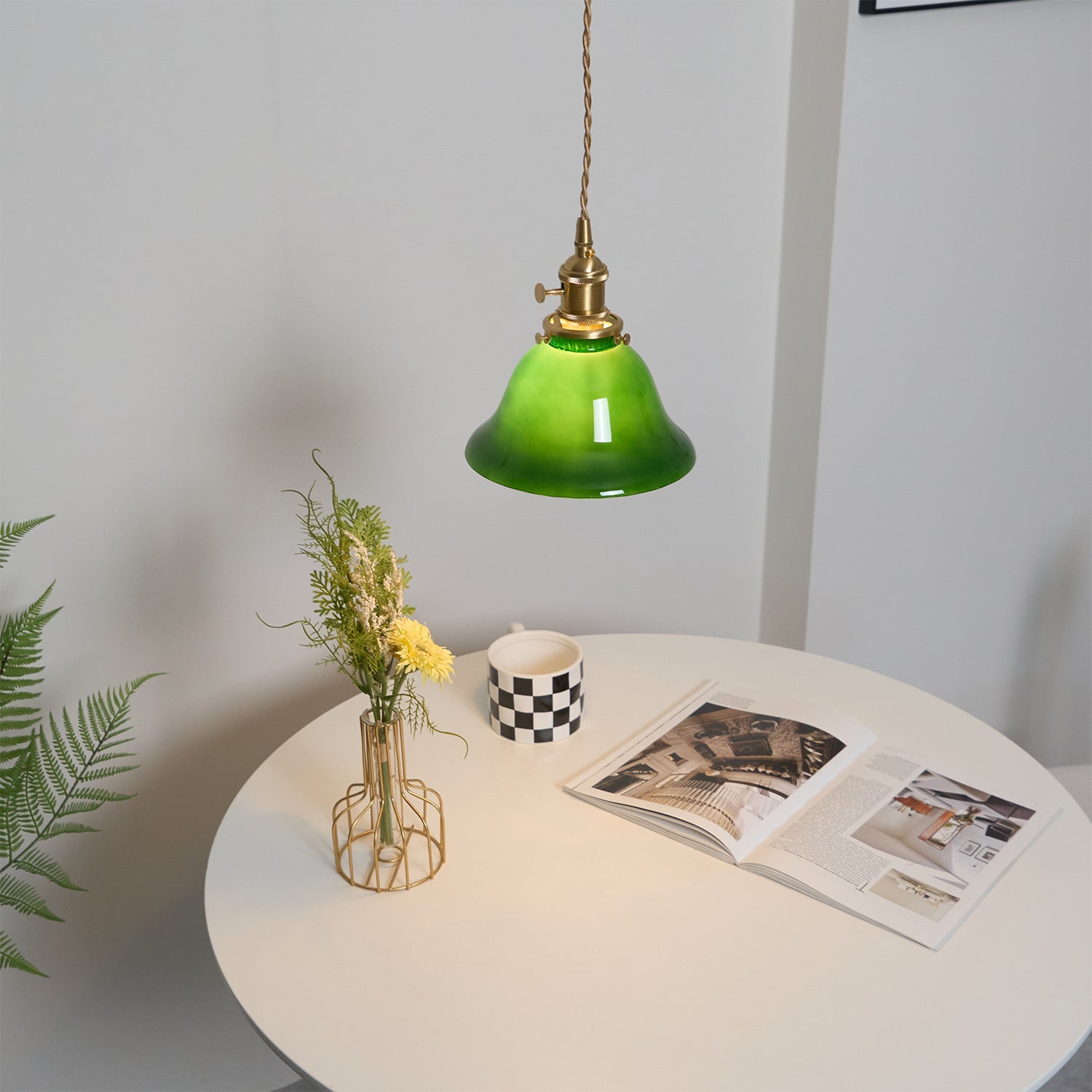 Green Bell Pendant Light - Blowlighting