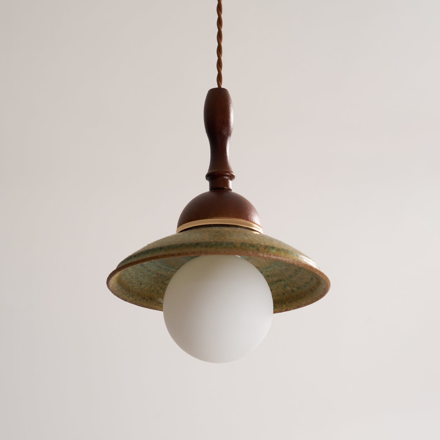 Ulsilia Nordisch Kunst Holz Keramik Pendelleuchte Lampe-Letslighting