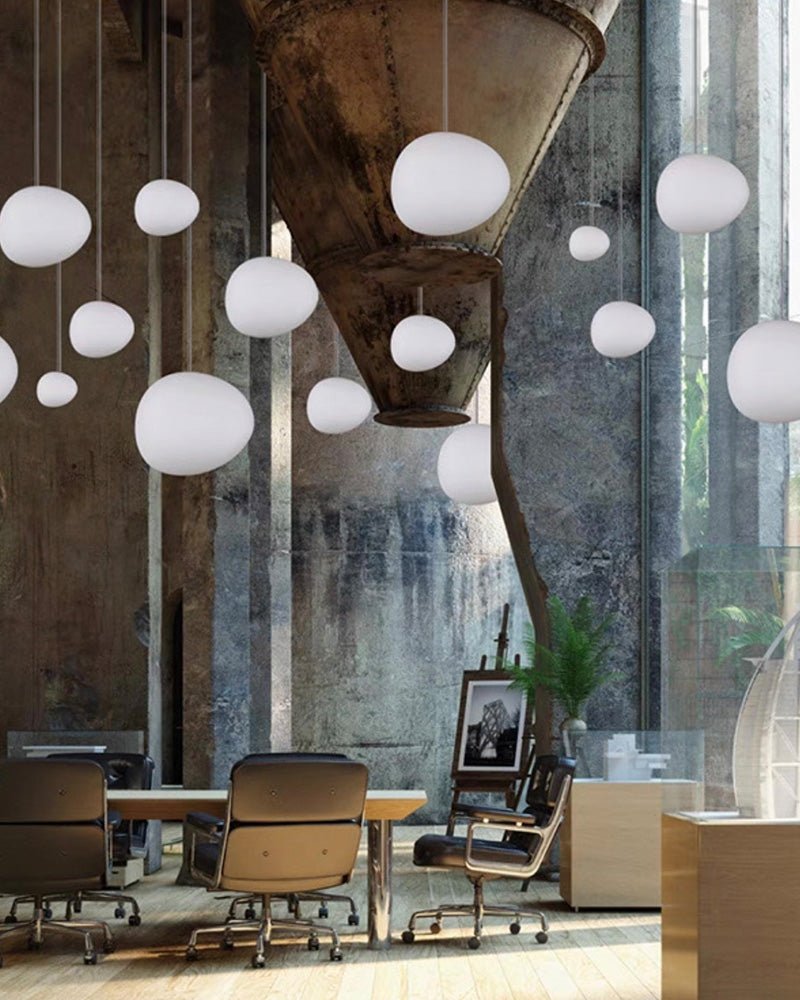 Gregg Stone Shape Glass Pendant Light - Blowlighting