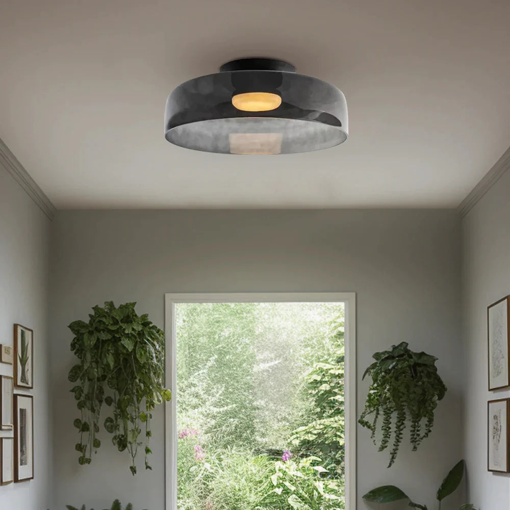 Aria  Nordic  Deckenleuchte Grün Glas Wohn/Schlafzimmer