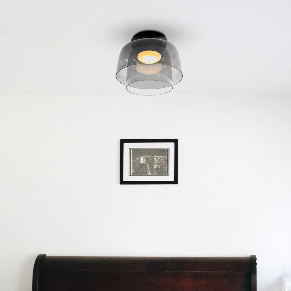 Aria  Nordic  Deckenleuchte Grün Glas Wohn/Schlafzimmer
