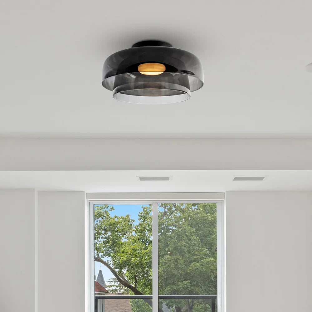 Aria  Nordic  Deckenleuchte Grün Glas Wohn/Schlafzimmer