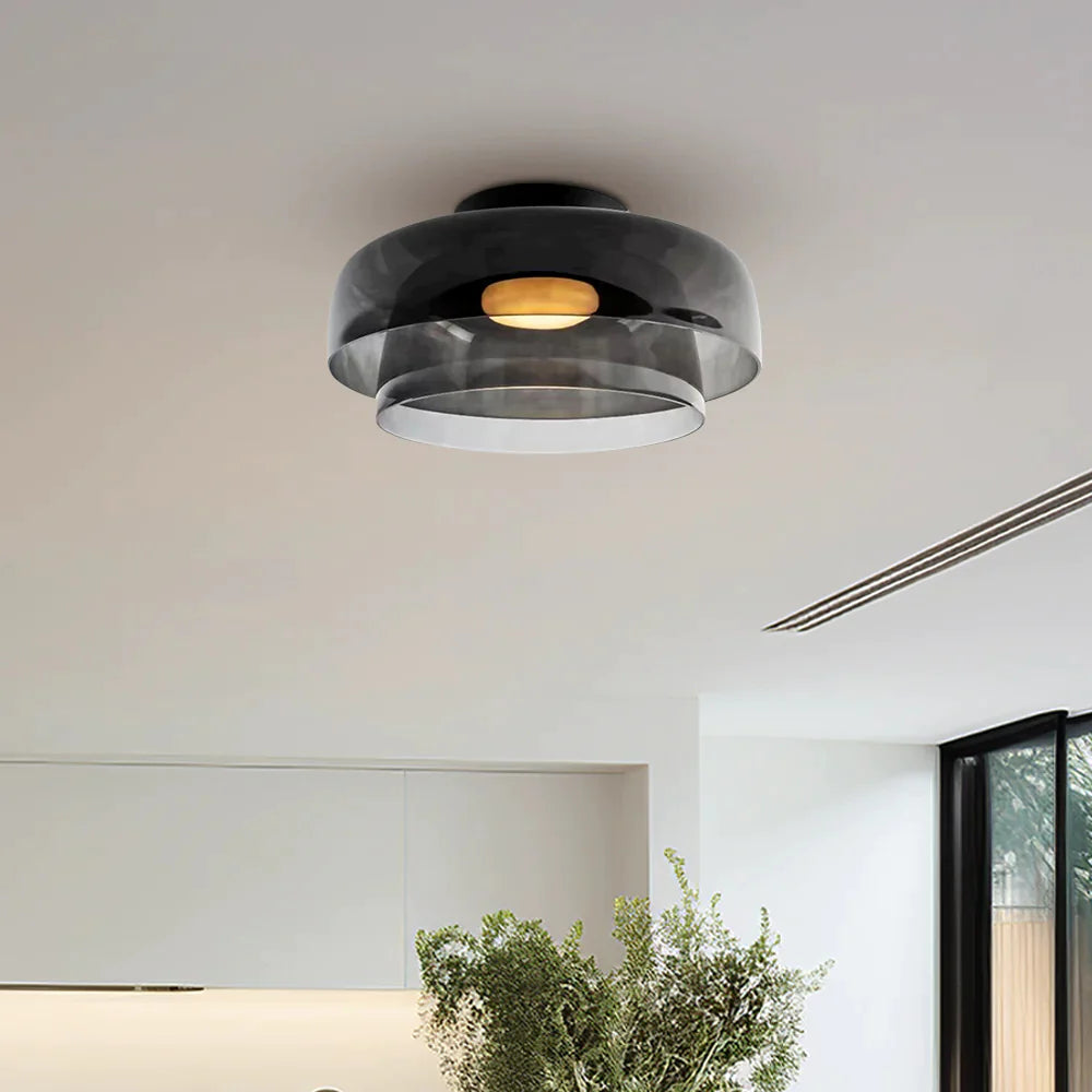 Aria  Nordic  Deckenleuchte Grün Glas Wohn/Schlafzimmer