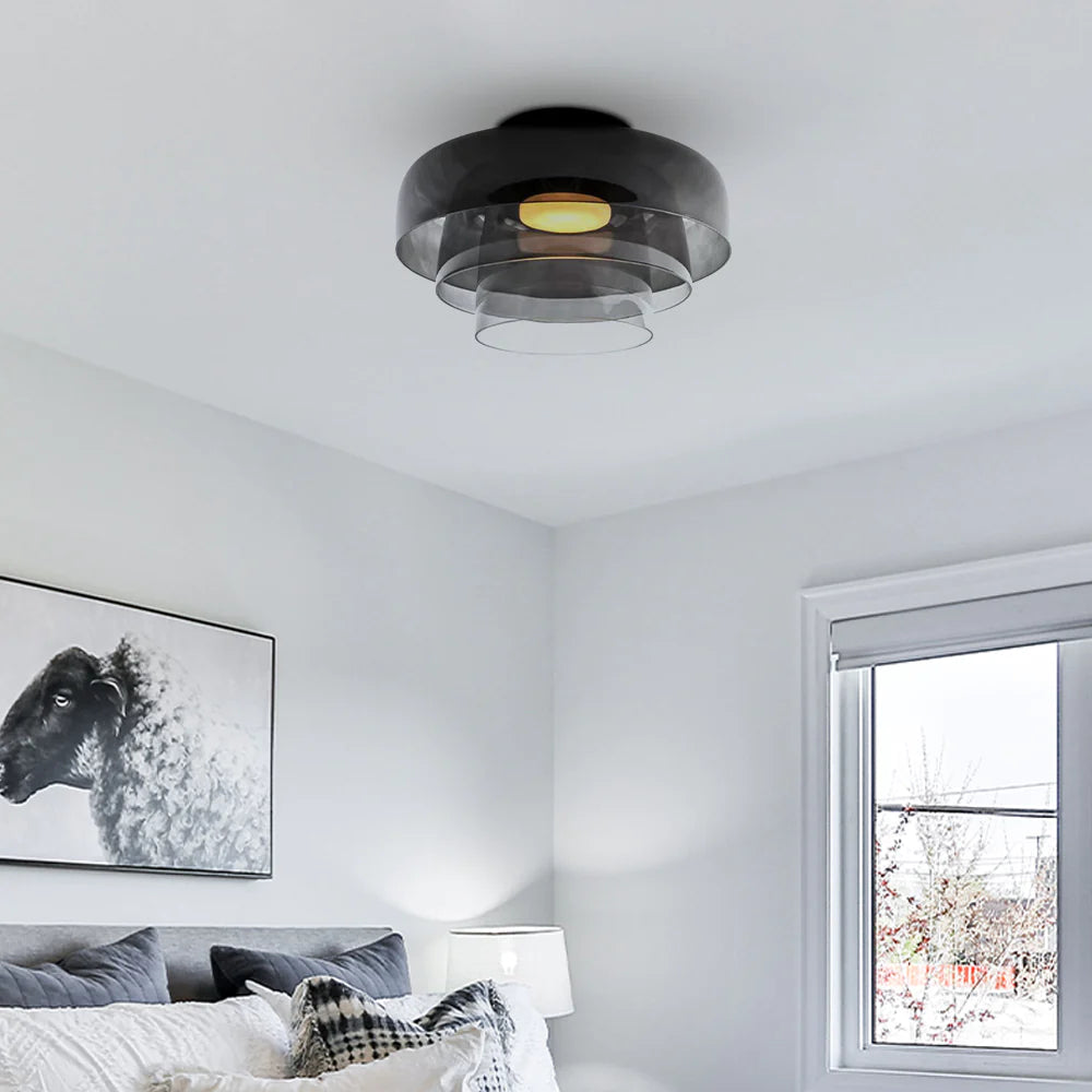 Aria  Nordic  Deckenleuchte Grün Glas Wohn/Schlafzimmer
