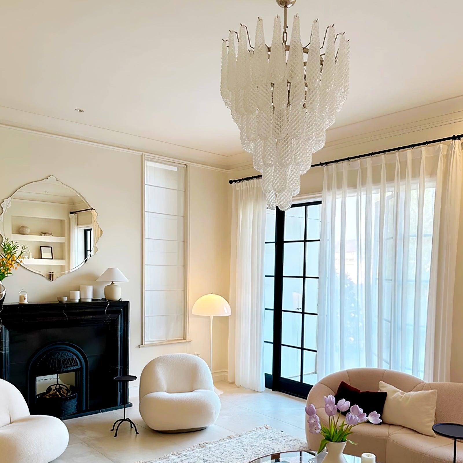 Zemaryra Murano Glass Chandelier - Neutralighting