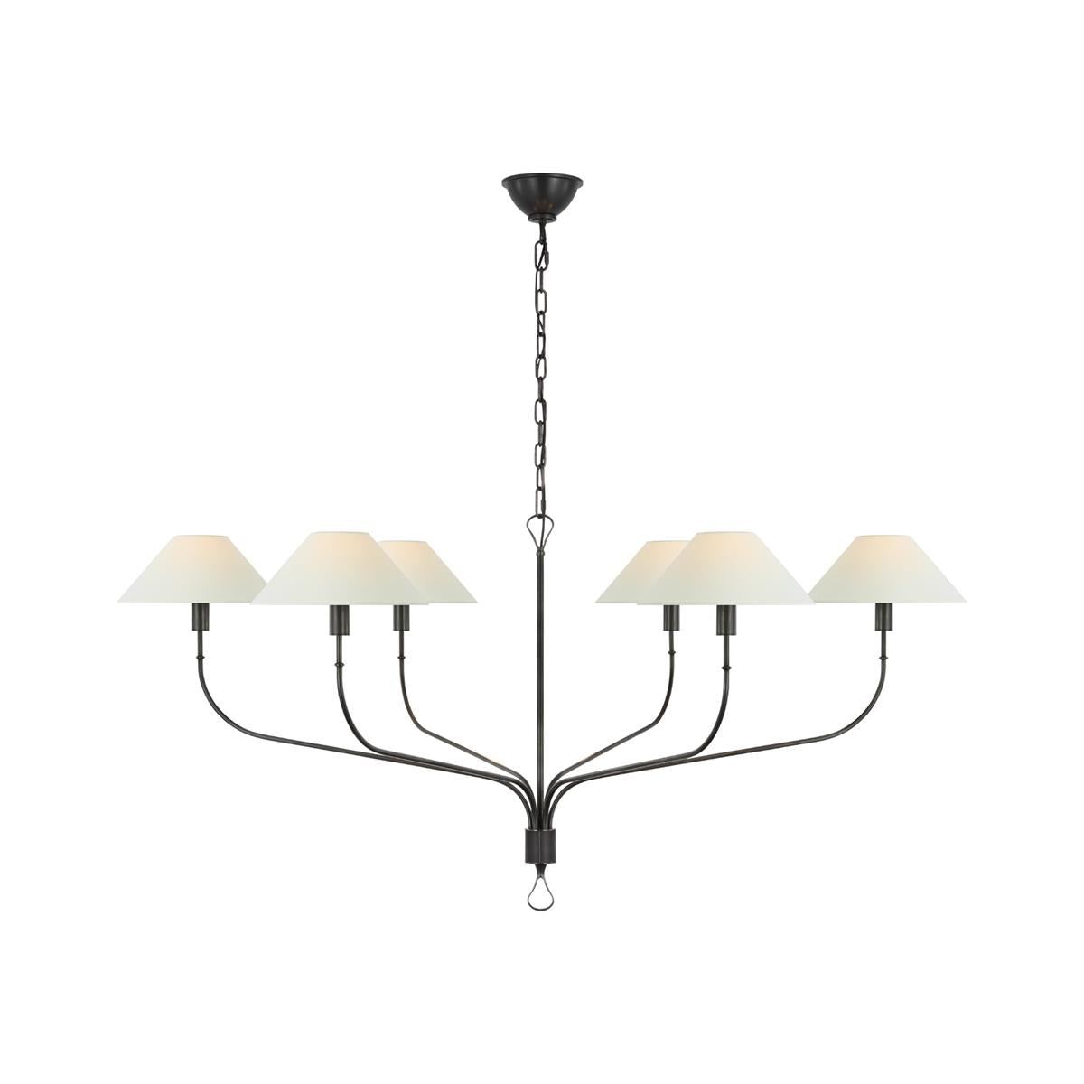 Ulshaaris Vintage Industrie Versetzte Schwanz Messing Stoff Kronleuchter-Letslighting