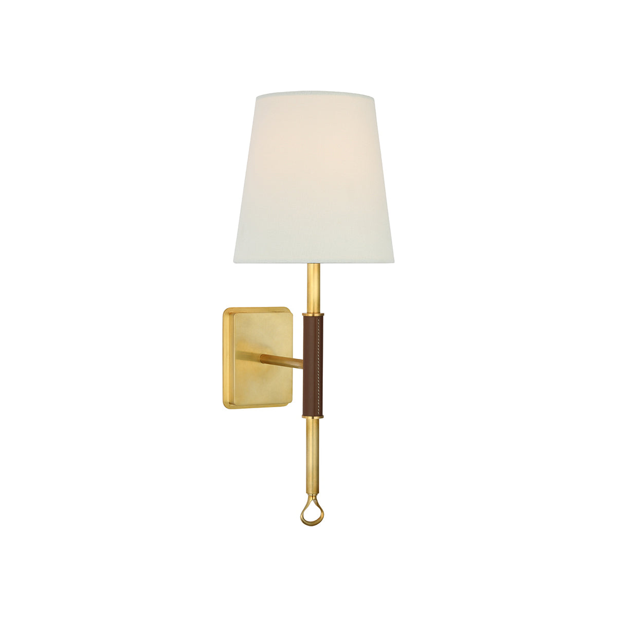 Osilan Vintage Wandleuchte aus Messing mit Stoffbezug-Letslighting