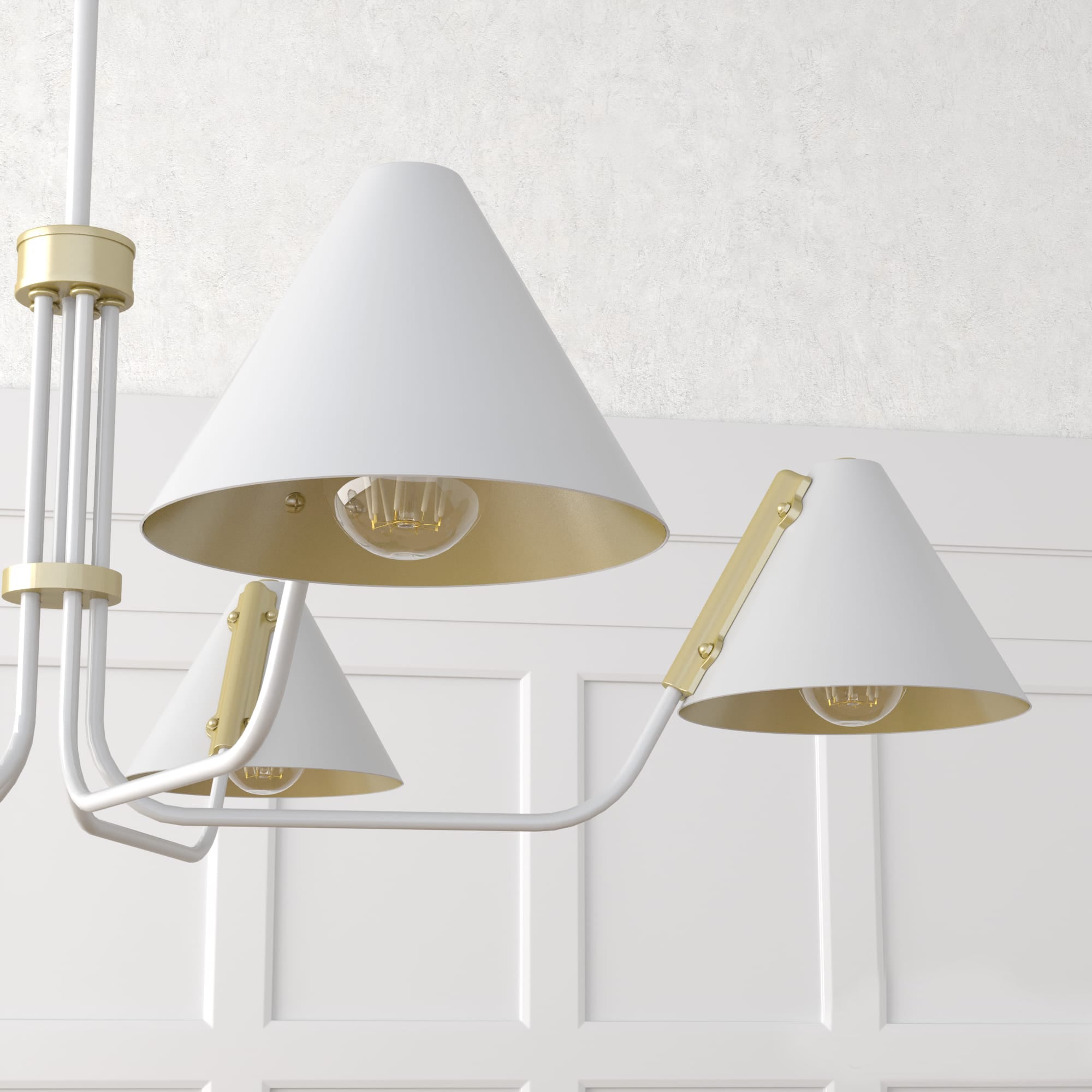 Cucarara Vintage Industrie Insel Schwarz Kronleuchter-Letslighting