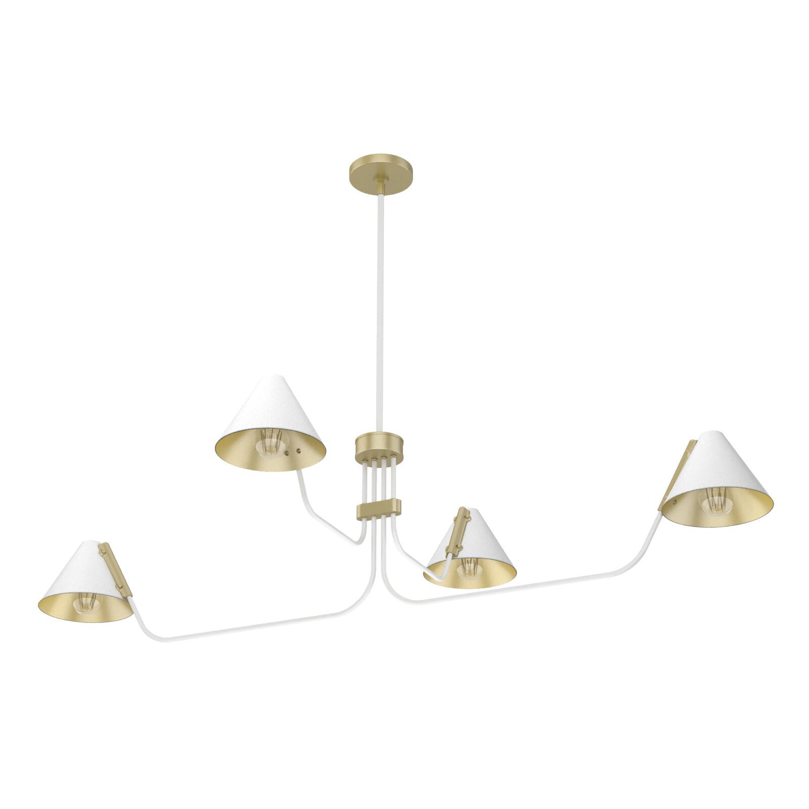 Cucarara Vintage Industrie Insel Schwarz Kronleuchter-Letslighting