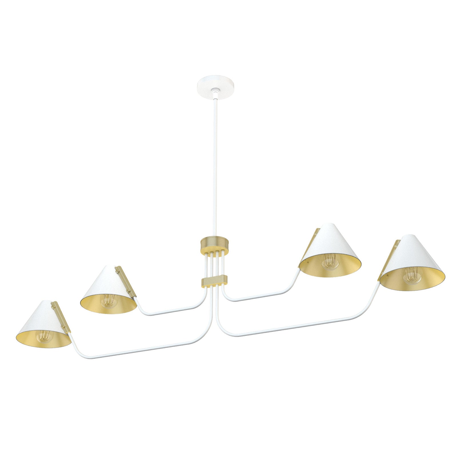 Cucarara Vintage Industrie Insel Schwarz Kronleuchter-Letslighting