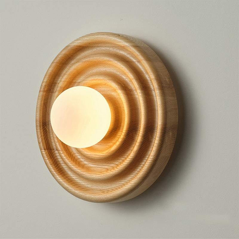 Ultalora Holz Glas Wandleuchte-Letslighting