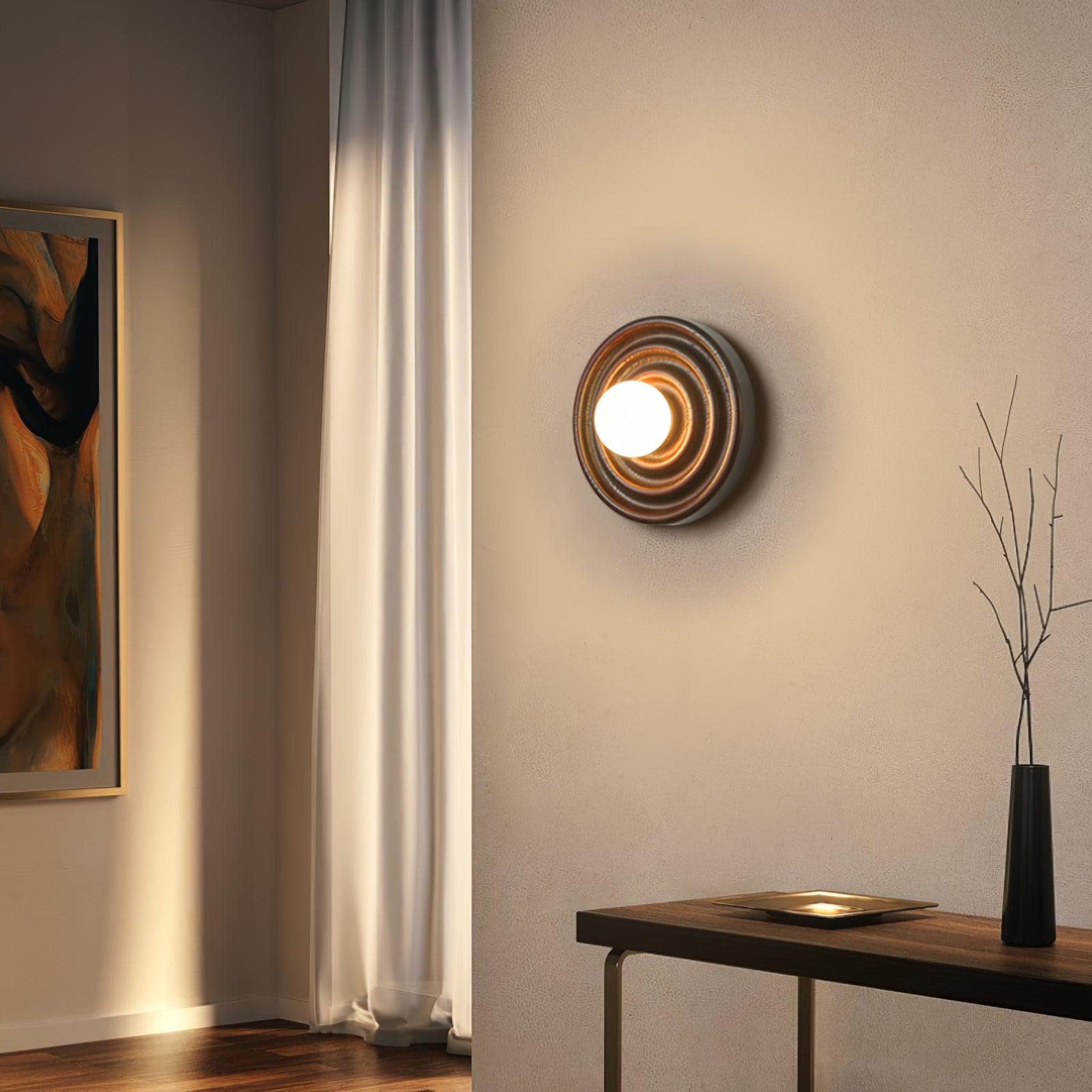 Blair Holz Glas Wandleuchte-Letslighting
