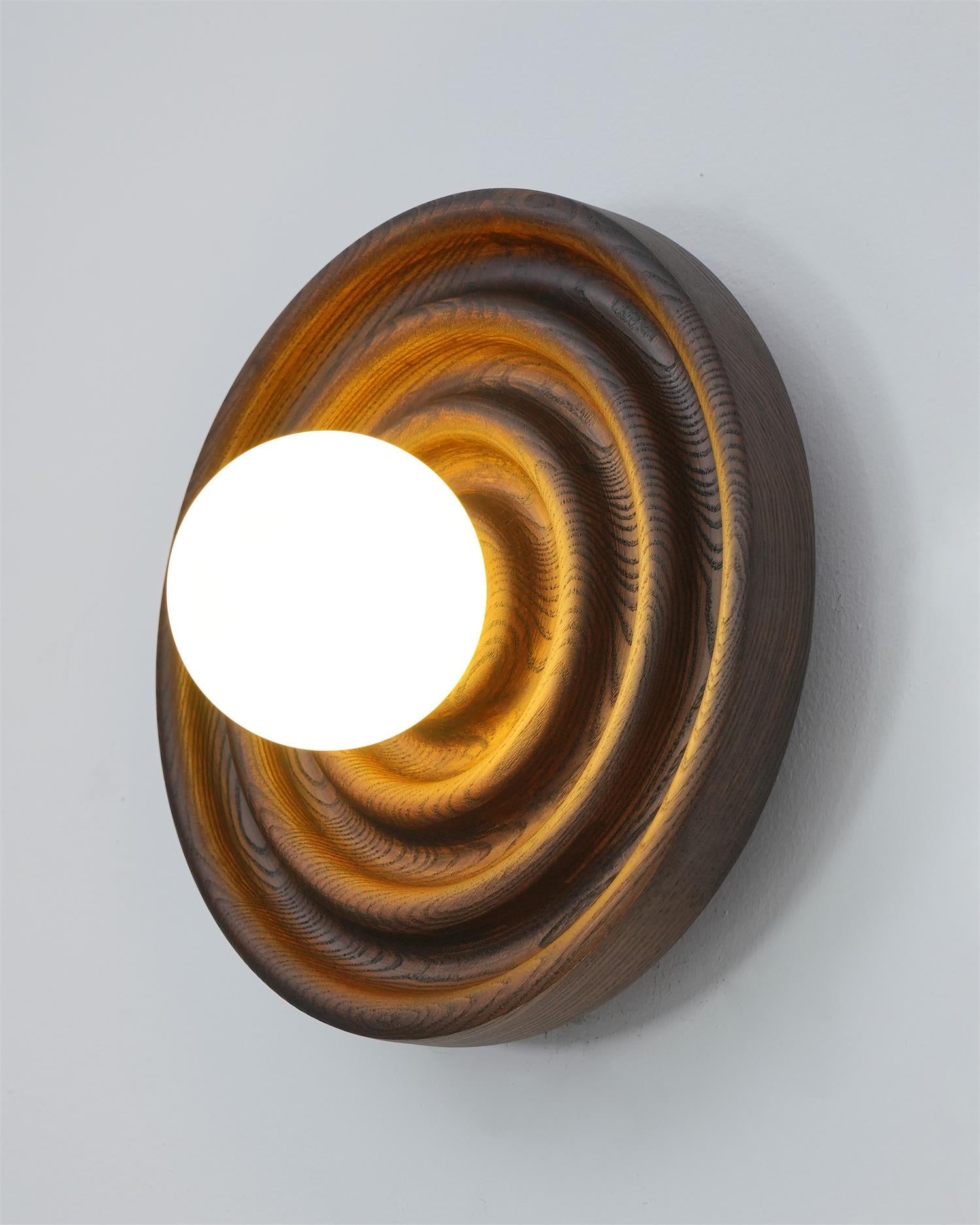 Blair Holz Glas Wandleuchte-Letslighting