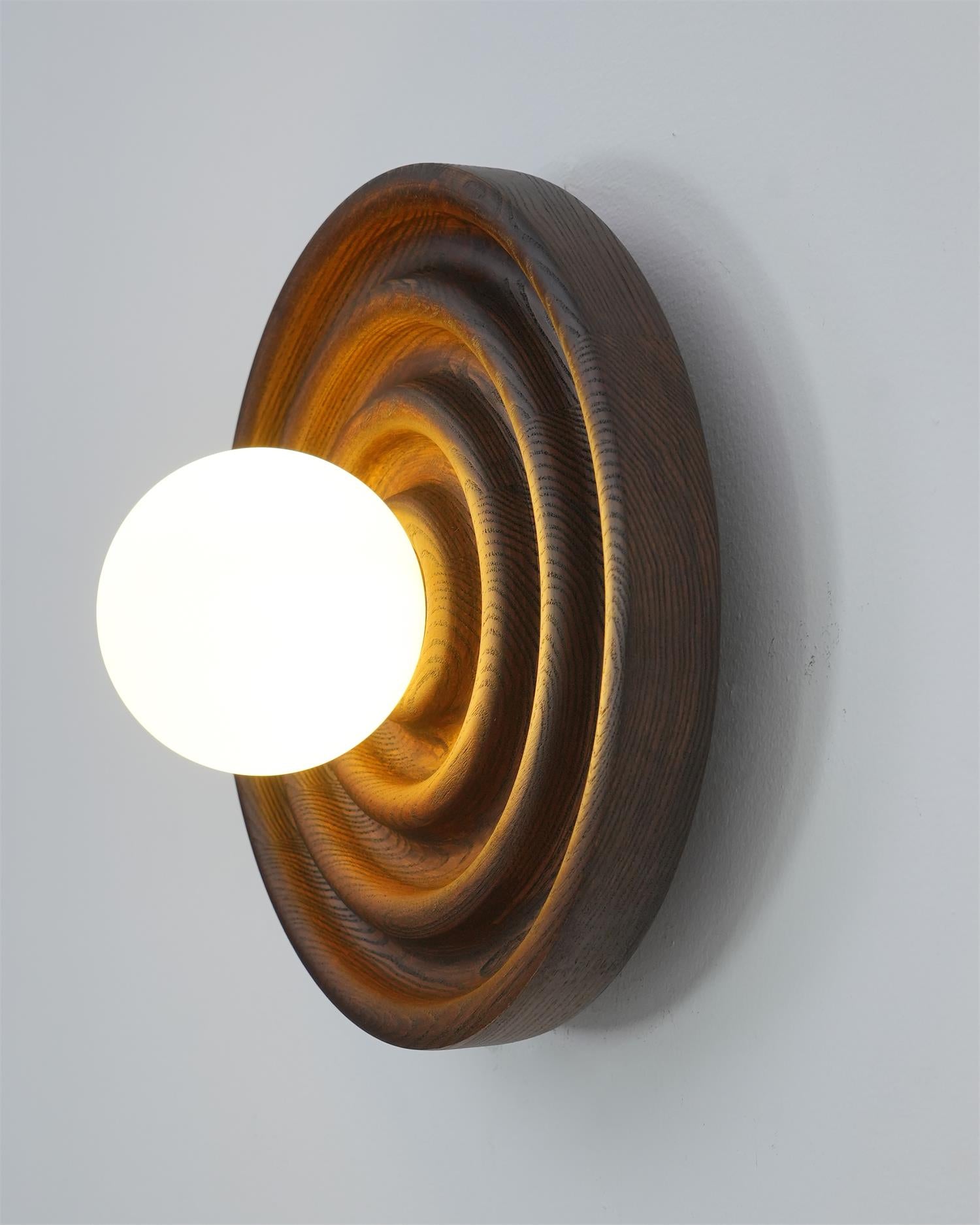 Blair Holz Glas Wandleuchte-Letslighting