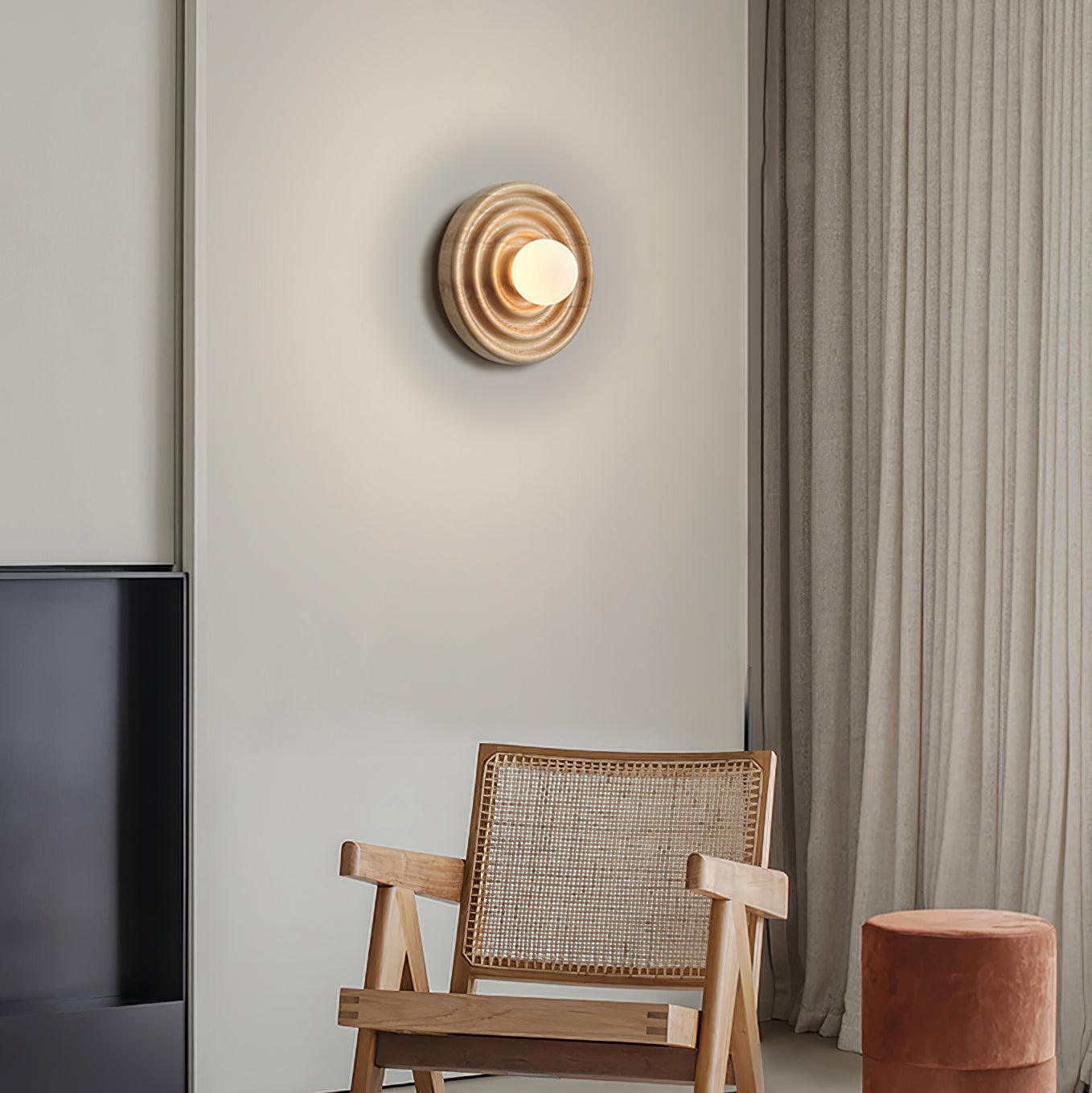 Blair Holz Glas Wandleuchte-Letslighting