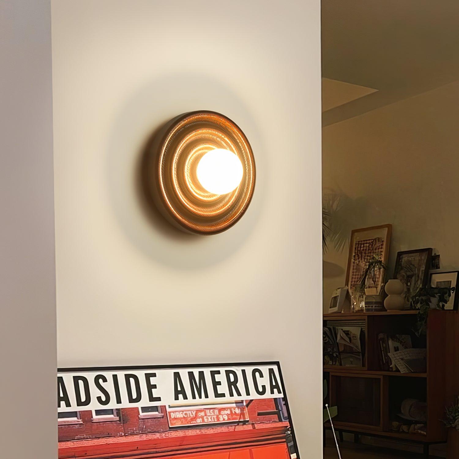 Blair Holz Glas Wandleuchte-Letslighting