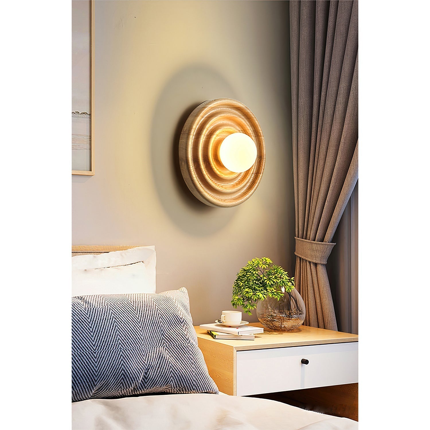 Ultalora Holz Glas Wandleuchte-Letslighting