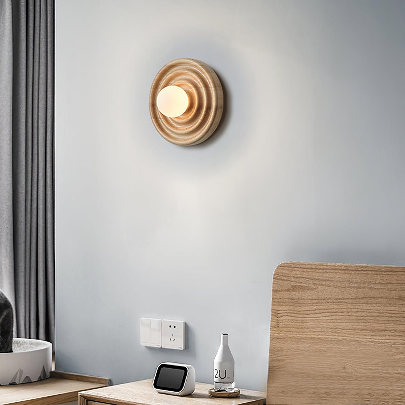 Blair Holz Glas Wandleuchte-Letslighting