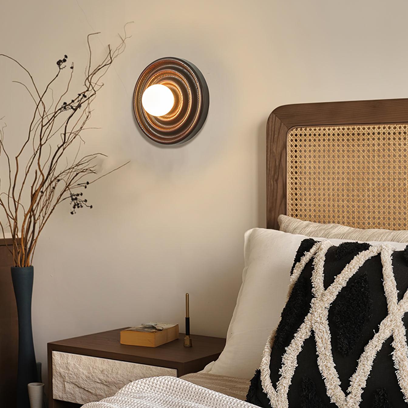 Blair Holz Glas Wandleuchte-Letslighting