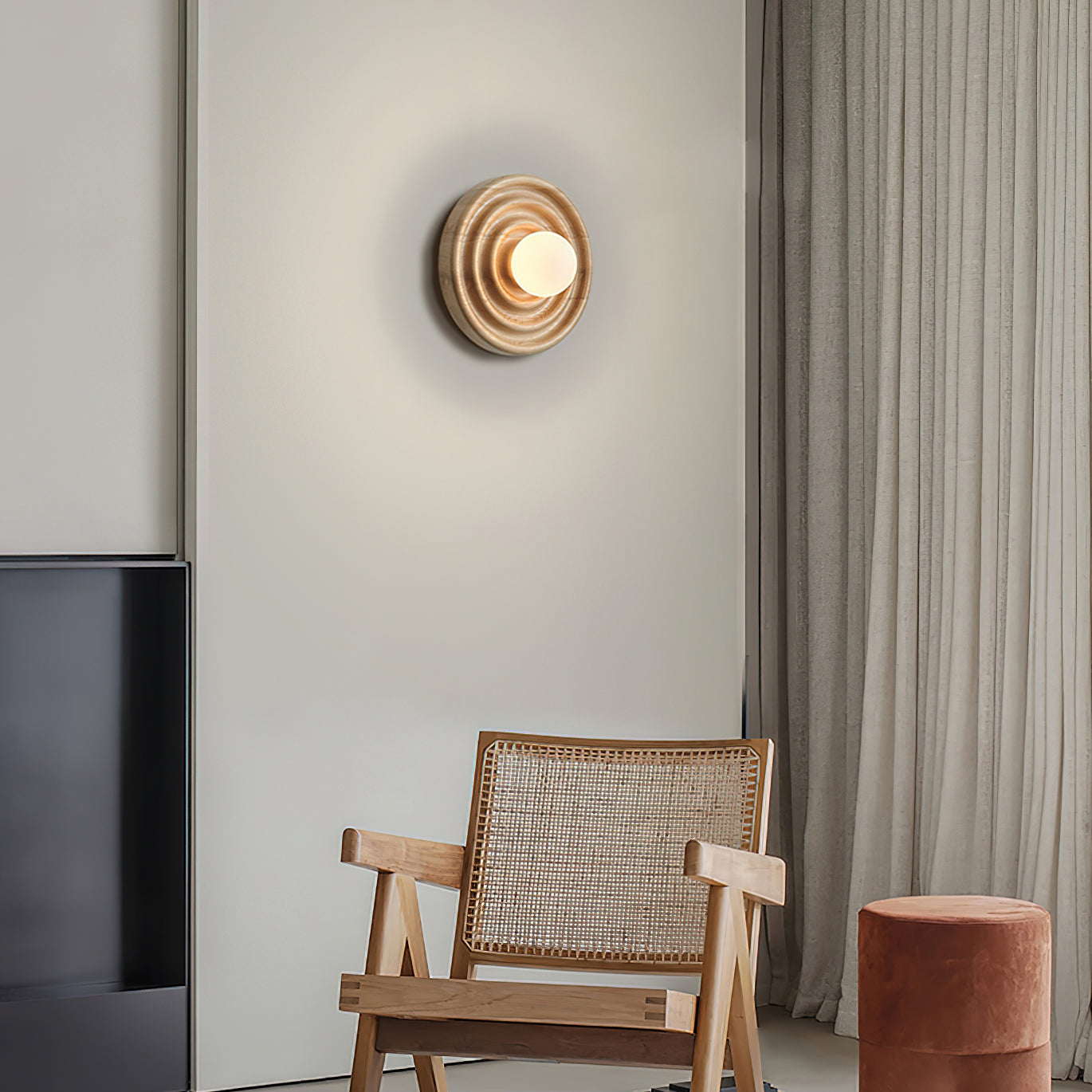 Ultalora Holz Glas Wandleuchte-Letslighting
