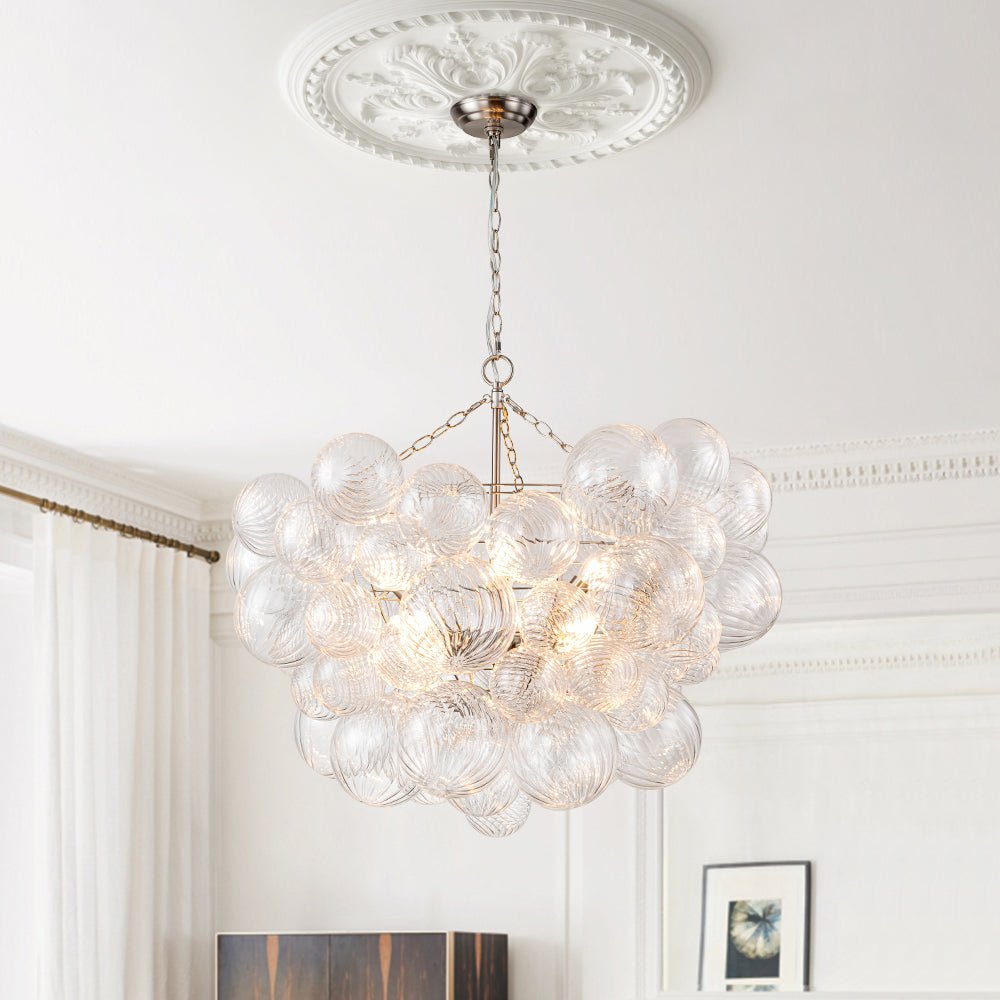 Aurora Chandelier Glass Ball Bubble Modern - Blowlighting