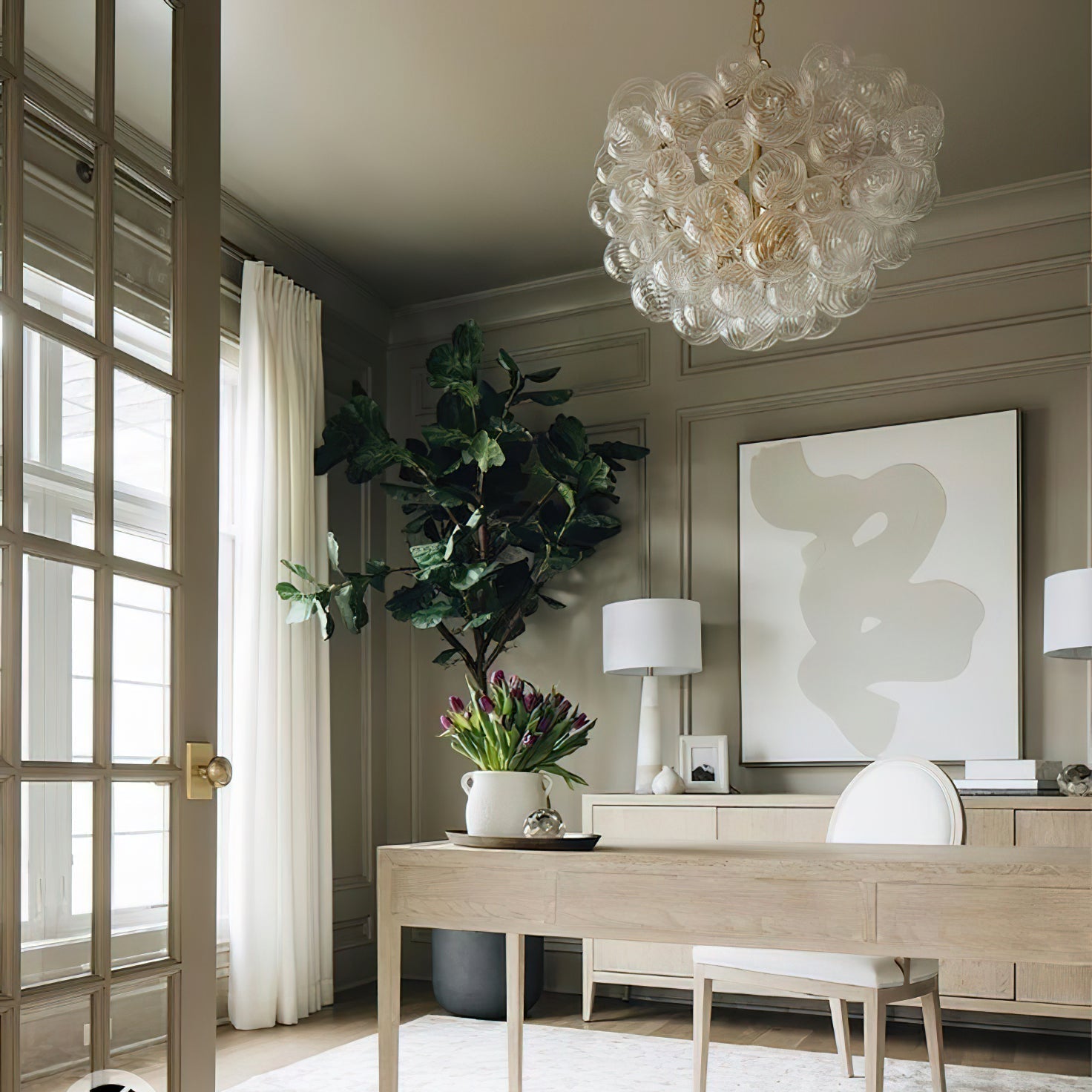 Aurora Chandelier Glass Ball Bubble Modern - Blowlighting