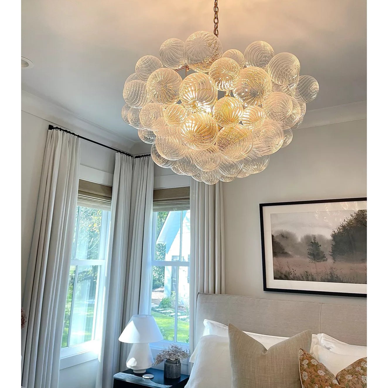 Aurora Chandelier Glass Ball Bubble Modern - Blowlighting