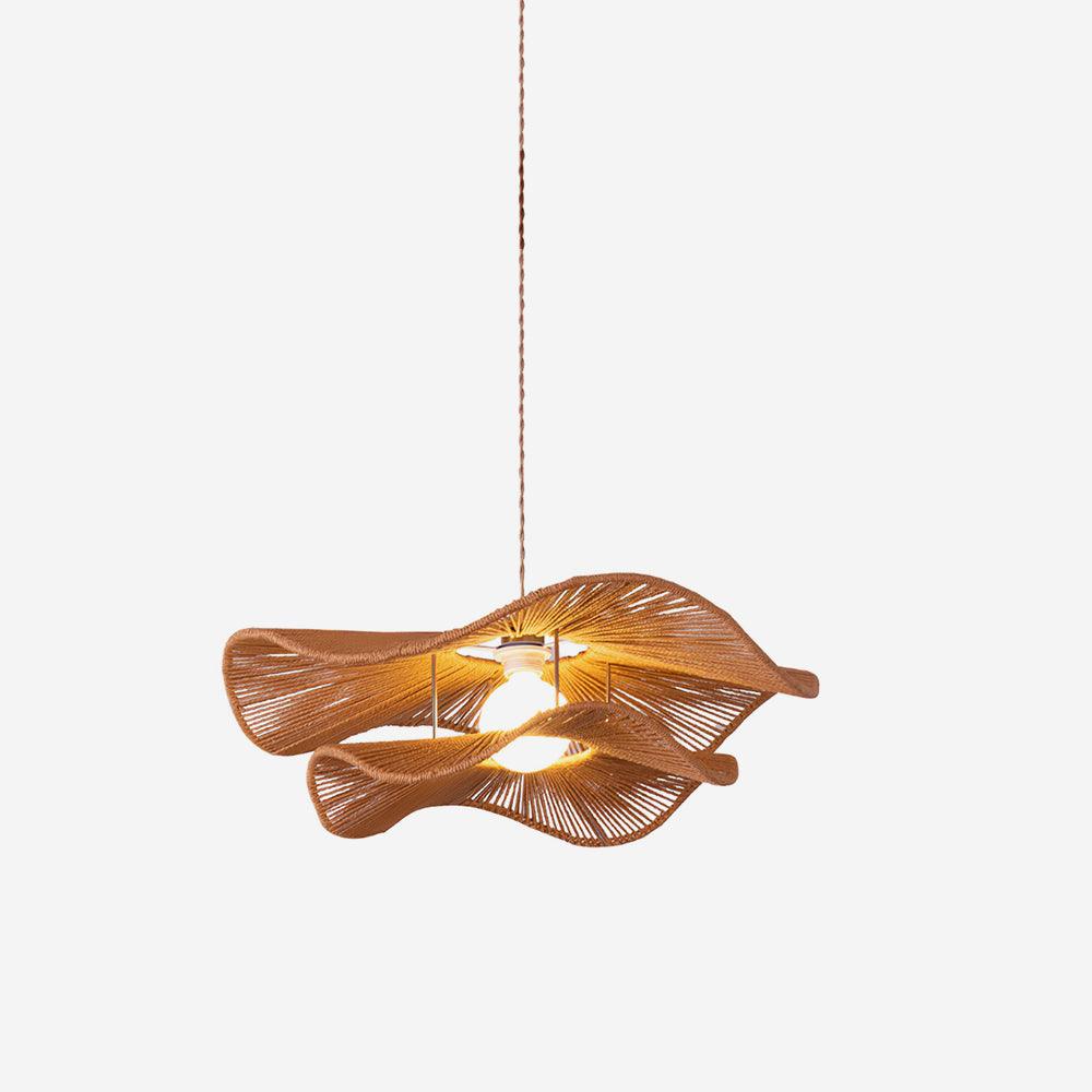 Ondra Wave Rattan Pendant Light - Letslighting
