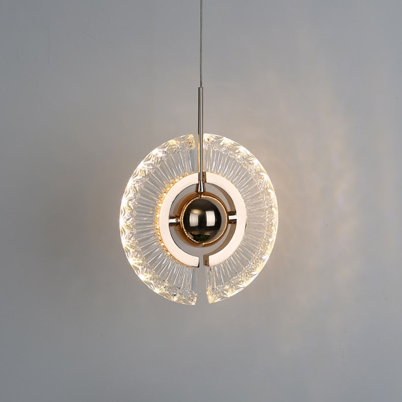 Kristy Modern LED Pendelleuchte Drehbare Gold Esstisch/Schlaf/WohnzimmerMetall Acryl