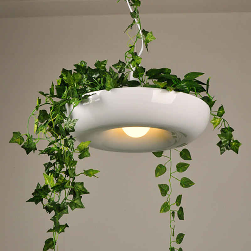 Ritta Pendelleuchten Blumentopf, Schwarz/Grün/Weiß, Wohnzimmer