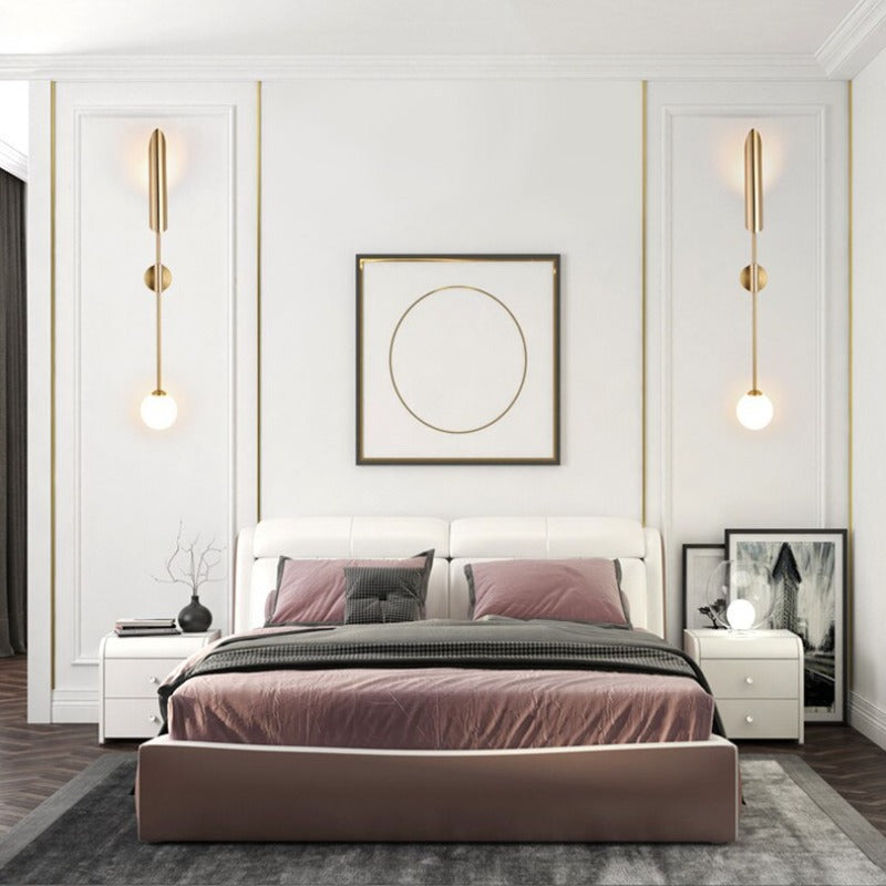 Kristy  Antiquität Wandleuchte Innen Gold Schlaf/Wohnzimmer Kupfer