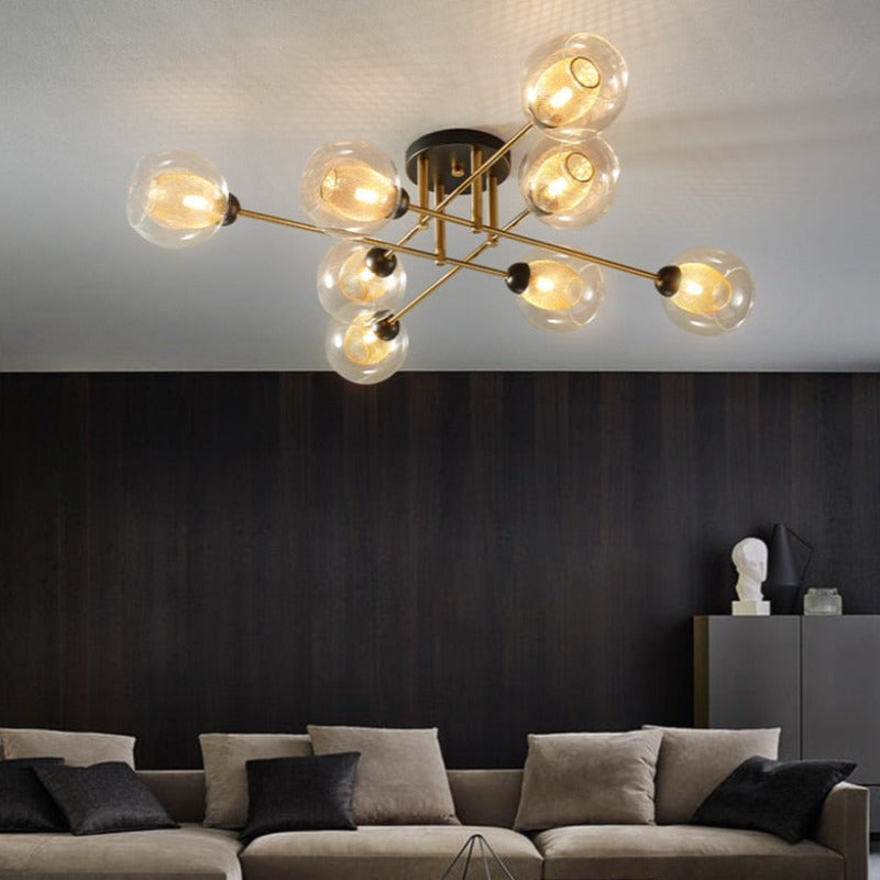 Valentina Modern LED Kronleuchter Metall Glas Esszimmer Schlafzimmer