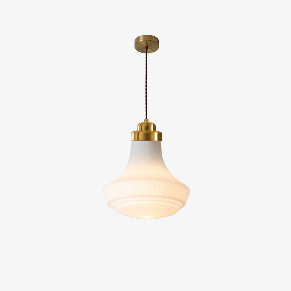 Valentina Retro PendelleuchteMetall Glas Wohnzimmer Esszimmer