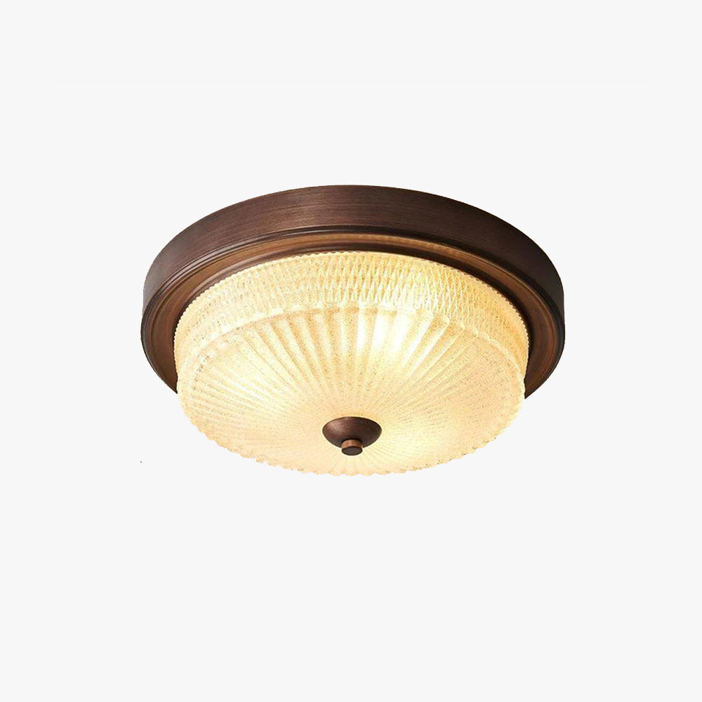 Silva Vintage Rund Deckenleuchte Glas Schlafzimmer