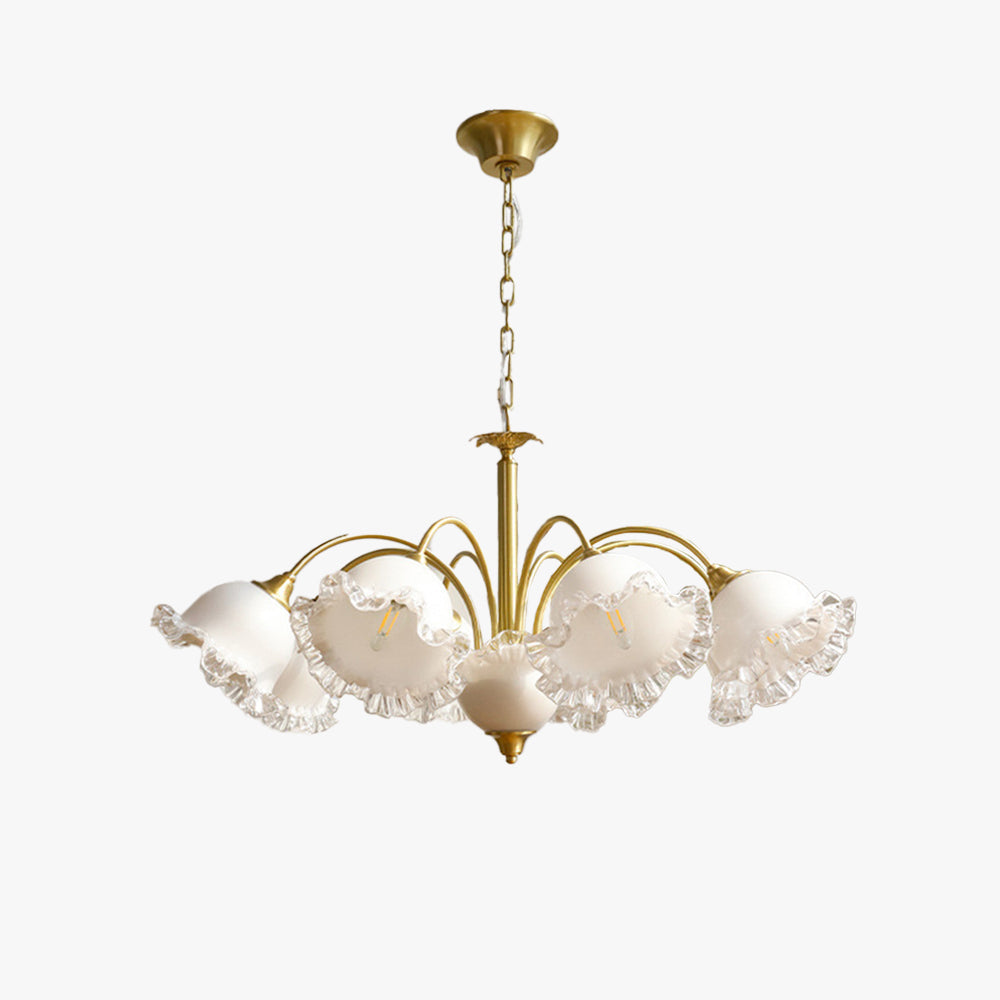 Arisha Retro LED Kronleuchter Metall/Glas Wohnzimmer/Schlafzimmer