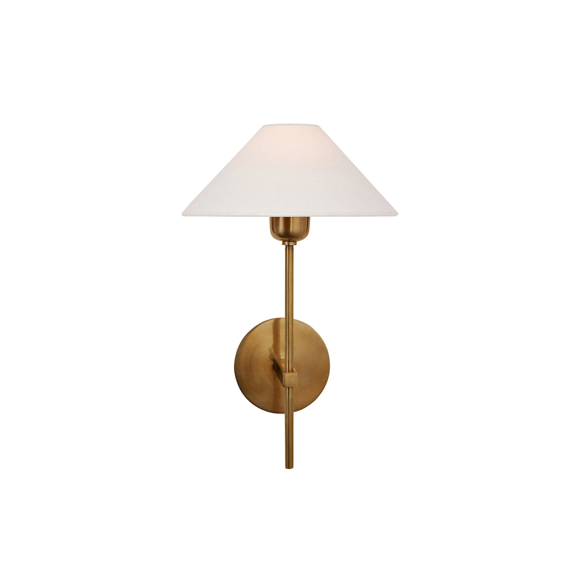 Zosilara Vintage Wandleuchte aus Messing mit Stoffbezug-Letslighting