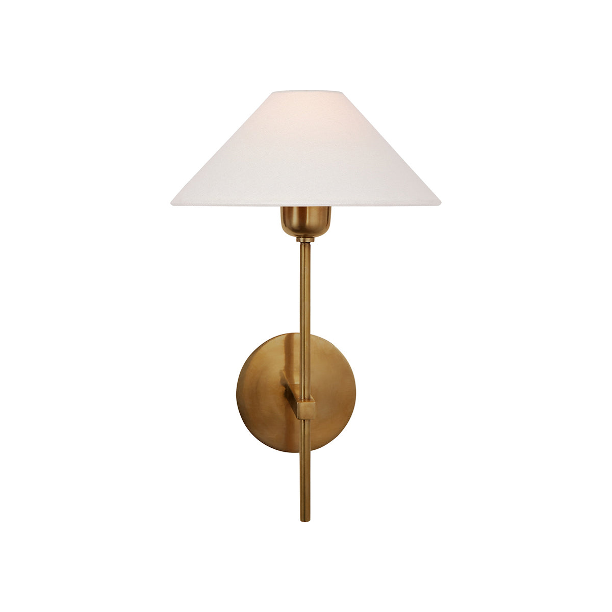 Zosilara Vintage Wandleuchte aus Messing mit Stoffbezug-Letslighting
