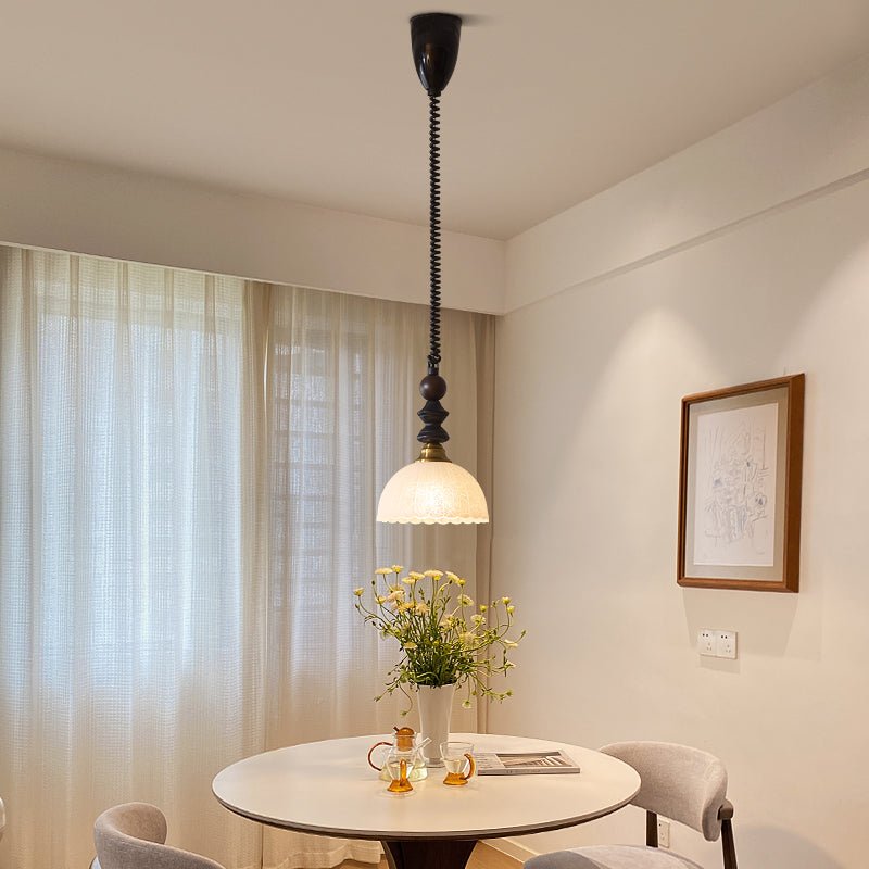 Halcyon Modern Minimalistisch Bogen Holz Pendelleuchte-Letslighting